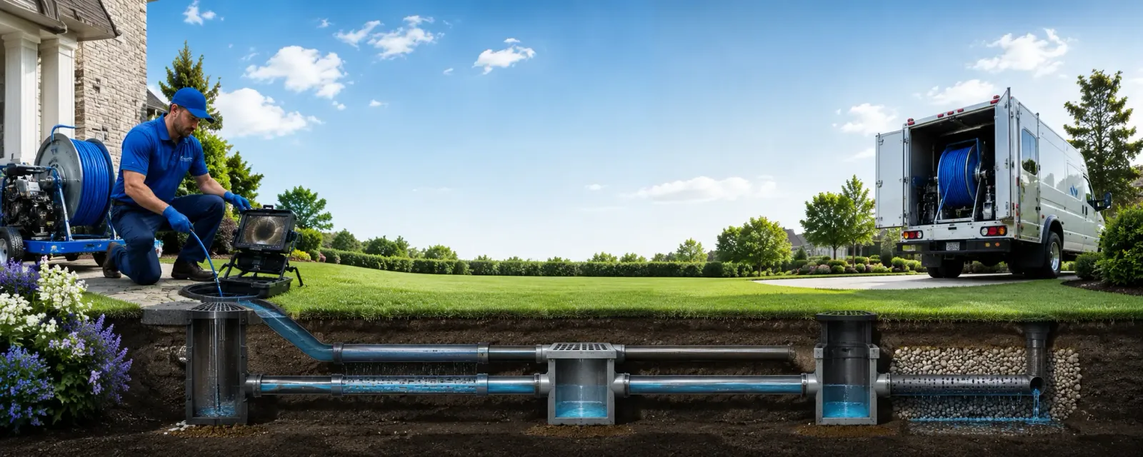Outdoor drain cleaning information for Holstein, IA